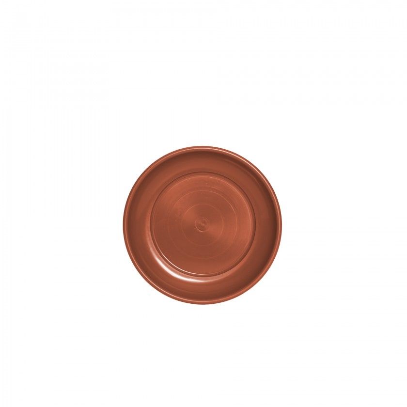 Prato para Vaso Pl�stico Tradicional Brilho Redondo