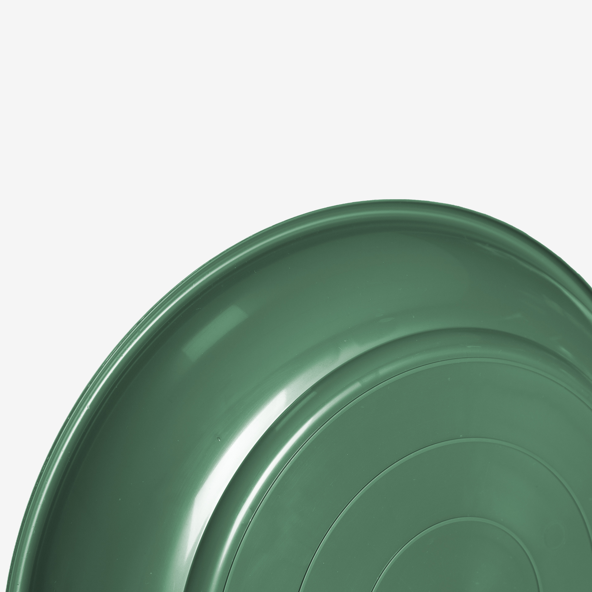 Prato para Vaso Plástico Tradicional Brilho Redondo