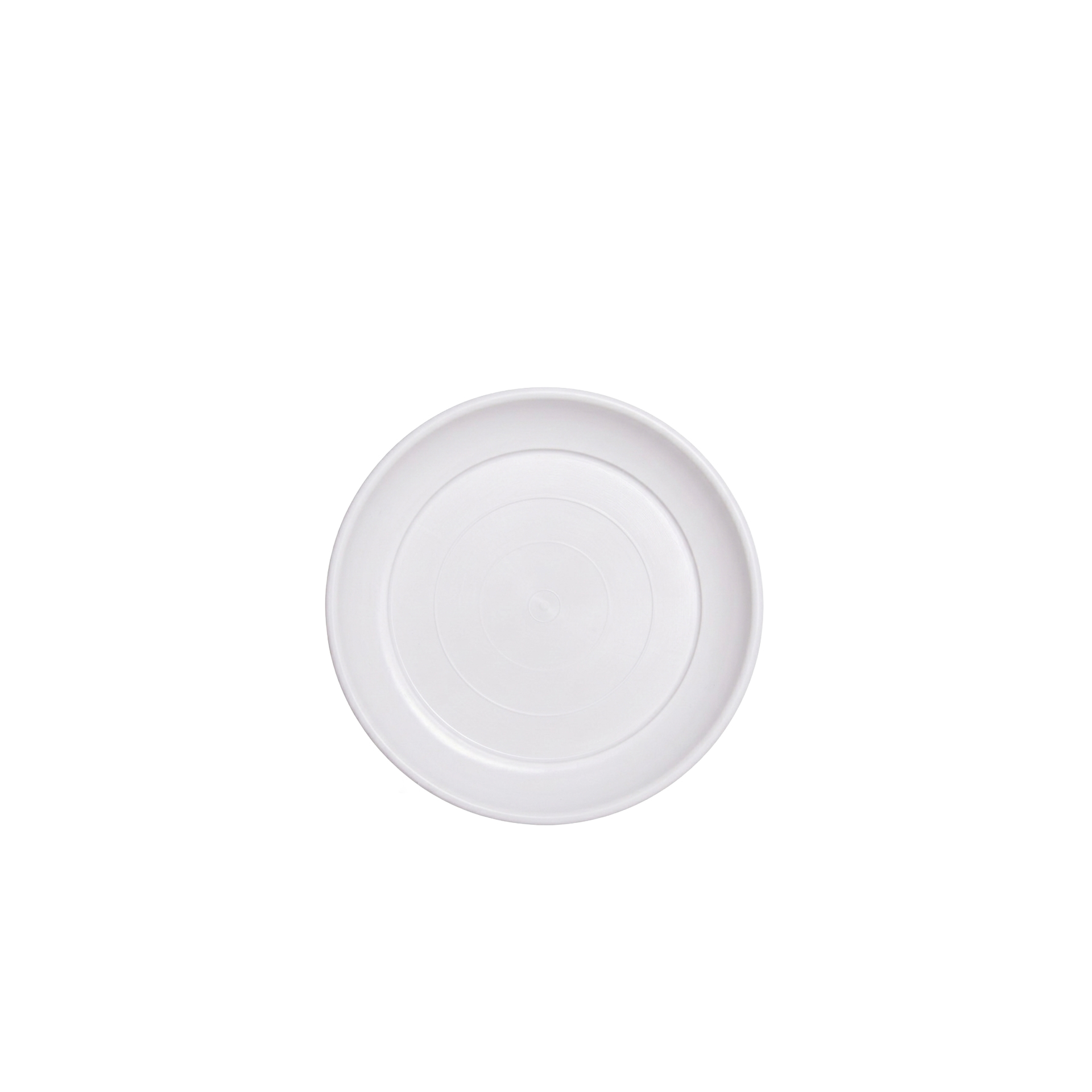 Prato para Vaso Plástico Tradicional Brilho Redondo