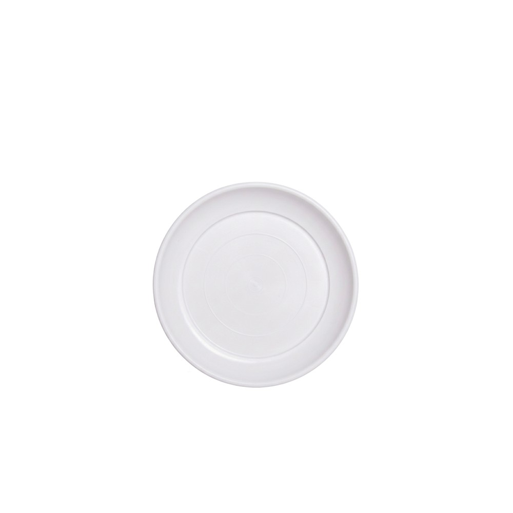 Prato para Vaso Plástico Tradicional Brilho Redondo