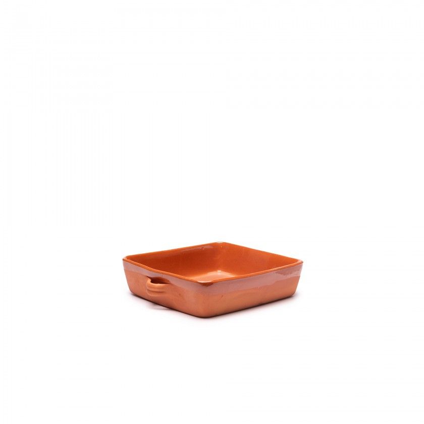Assadeira Barro Liso Quadrada N.2 27.5X26.5X7cm