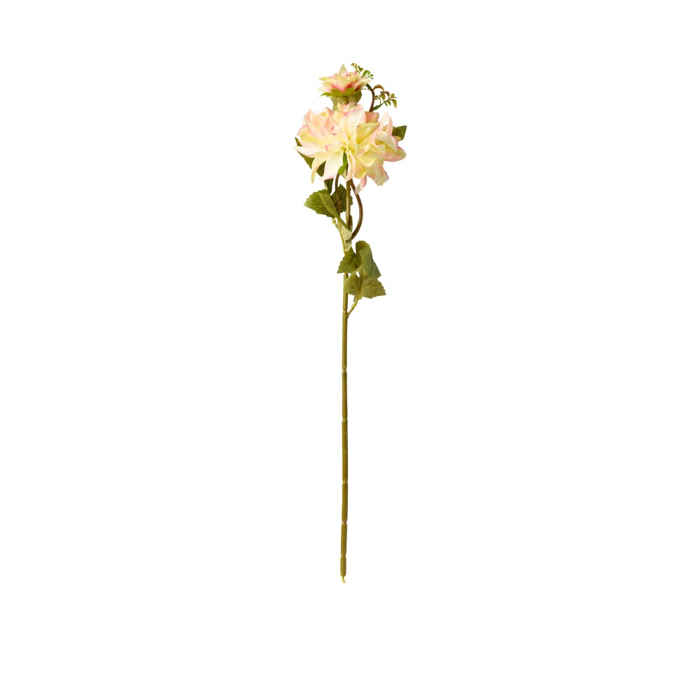 Haste Dália com Botão Rosa / Verde 65cm