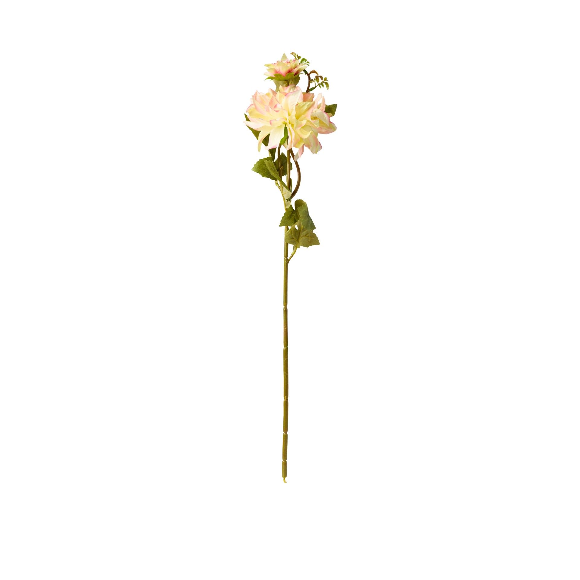 Haste Dália com Botão Rosa / Verde 65cm