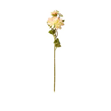 Haste Dália com Botão Rosa / Verde 65cm