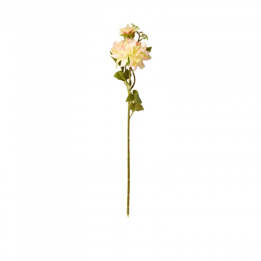 Haste Dália com Botão Rosa / Verde 65cm Haste Dália com Botão Rosa / Verde 65cm
