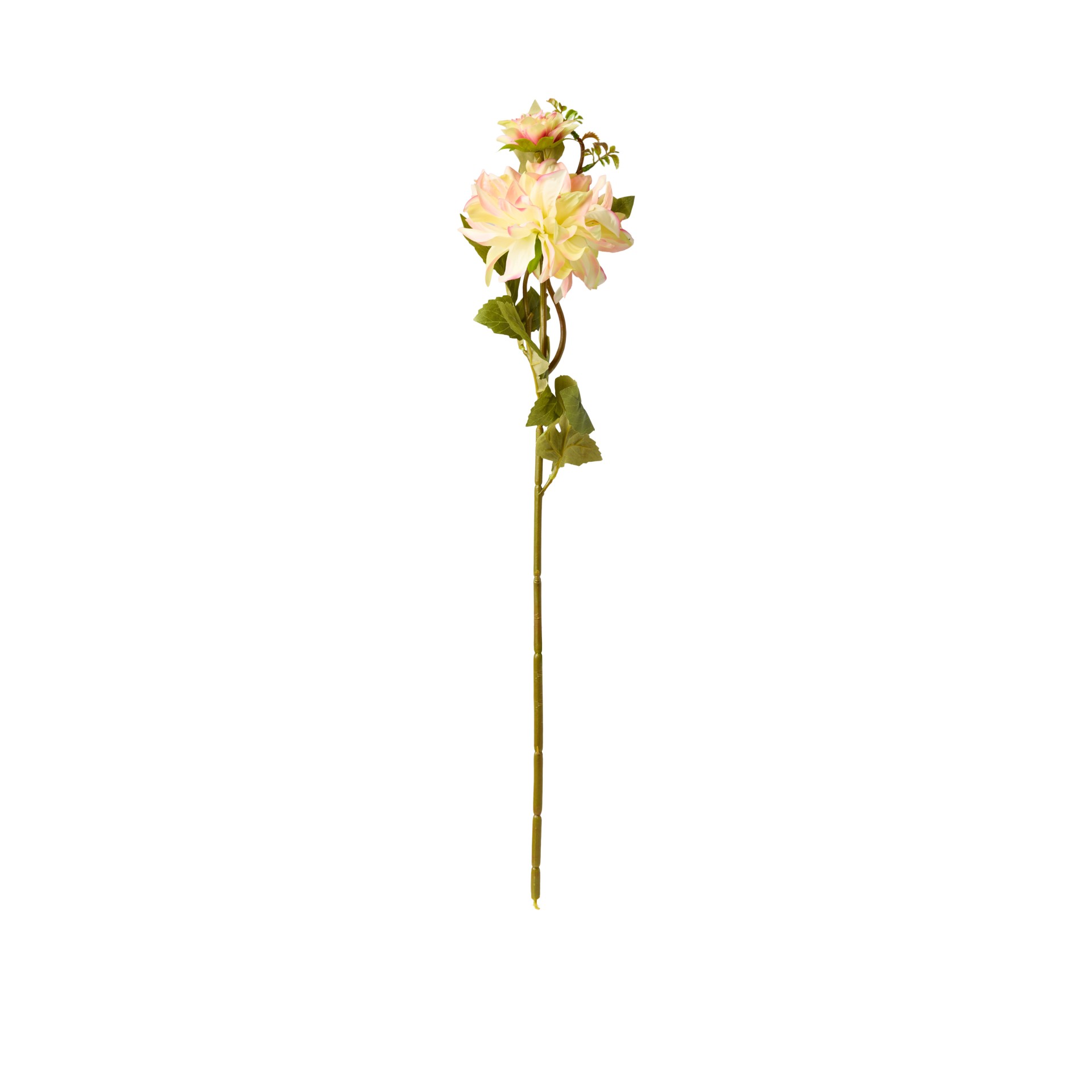 Haste Dália com Botão Rosa / Verde 65cm