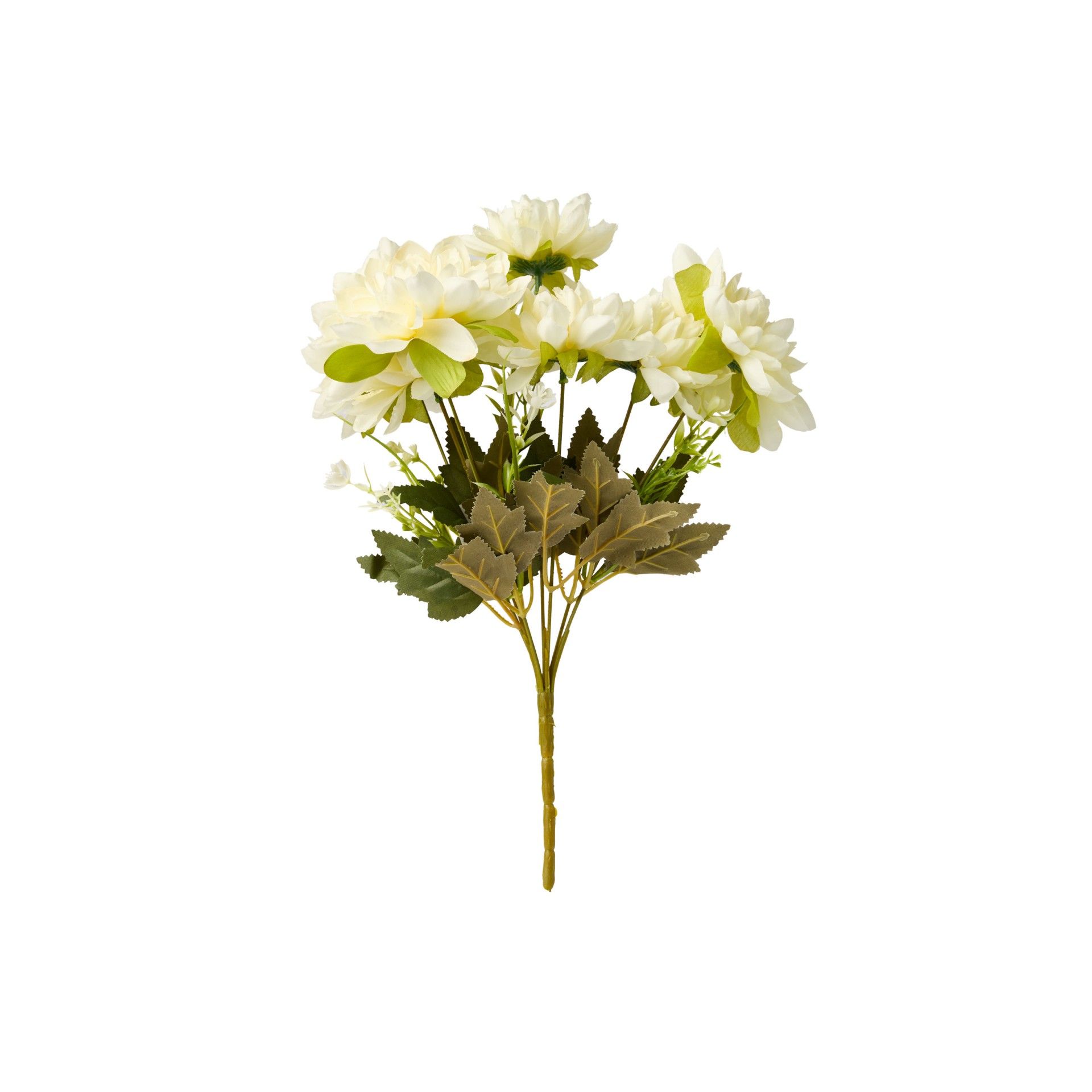 Ramo Dalias Branco 35cm