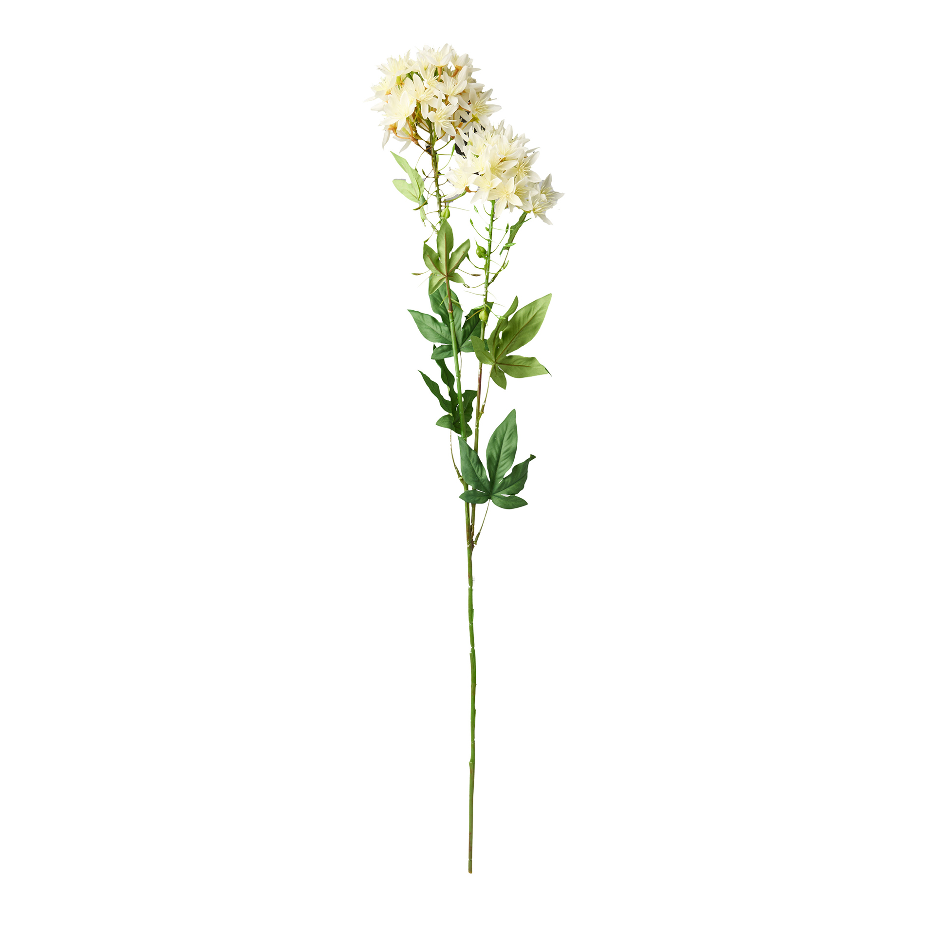 Haste Agapante Com Folha Branco 85cm