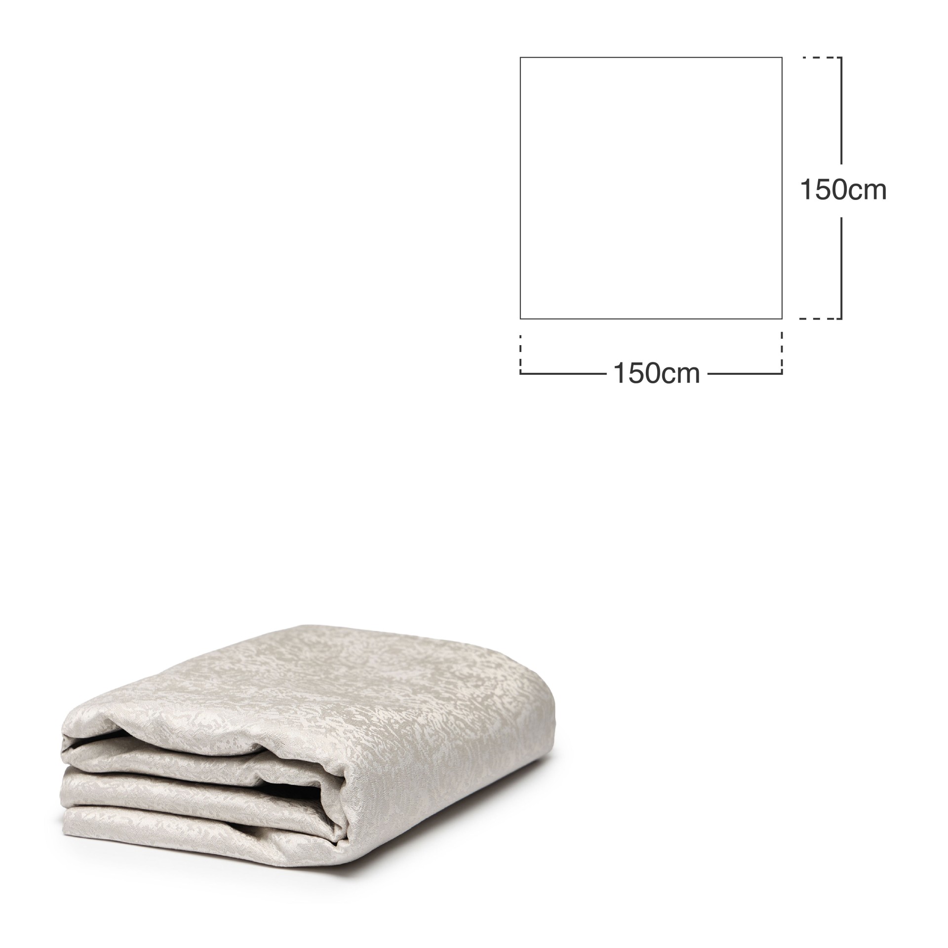 Toalha Mesa Cinza 150X150cm