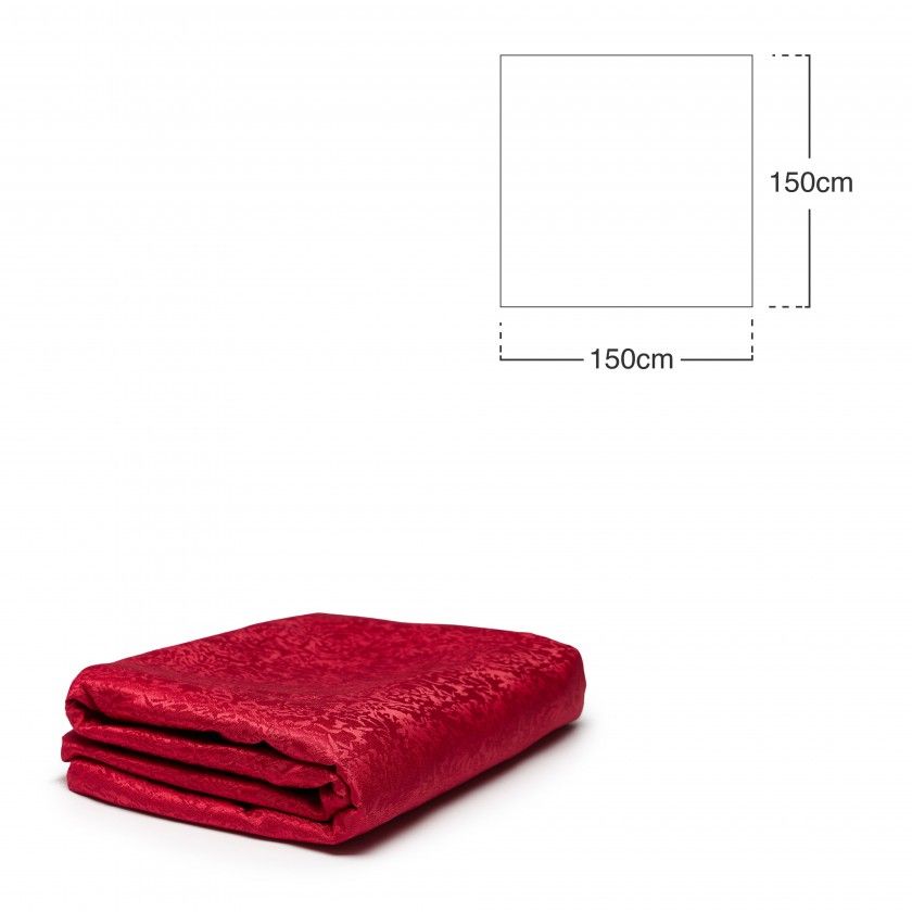 Toalha Mesa Bordo 150X150cm Toalha Mesa Bordo 150X150cm