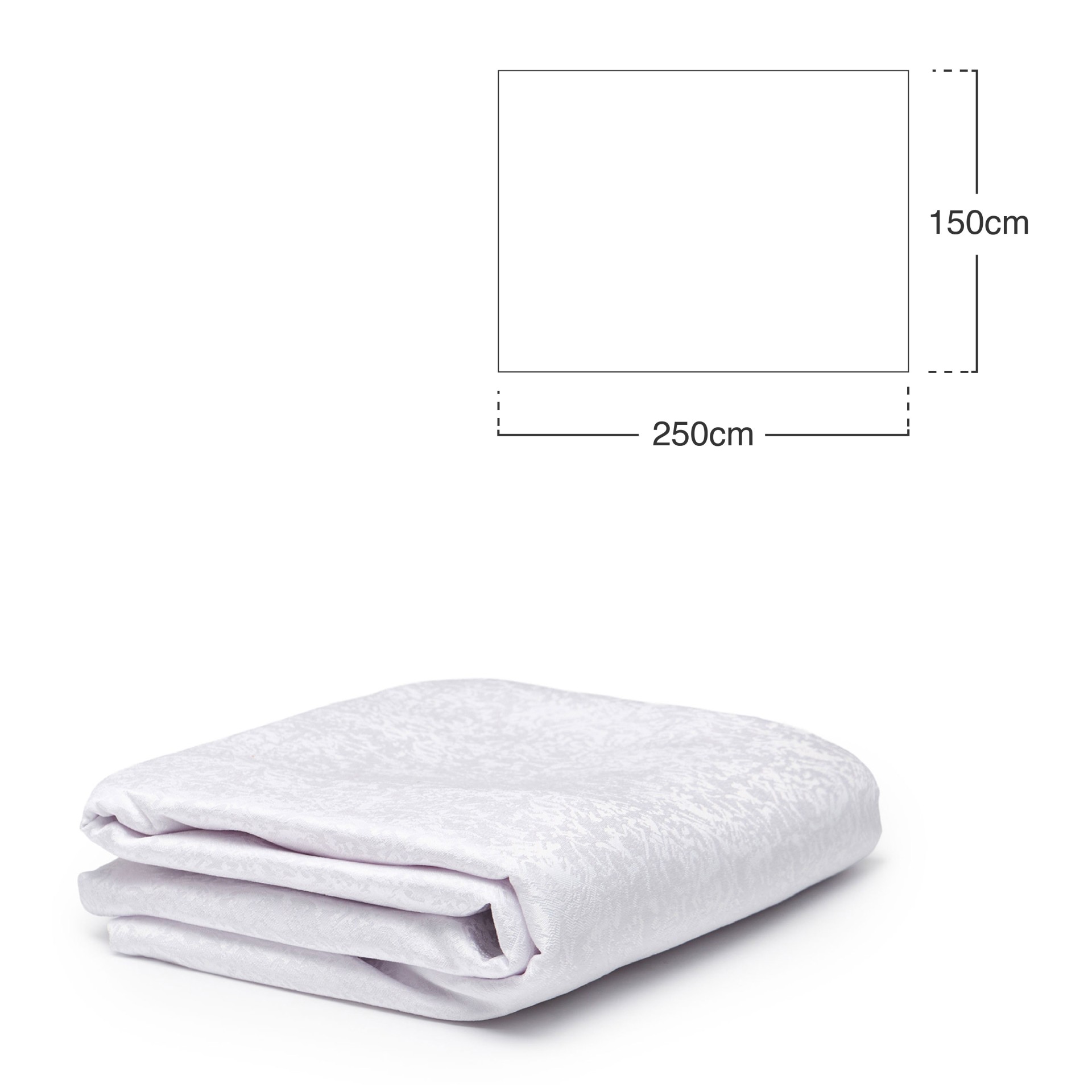 Toalha Mesa Branco 150X250cm