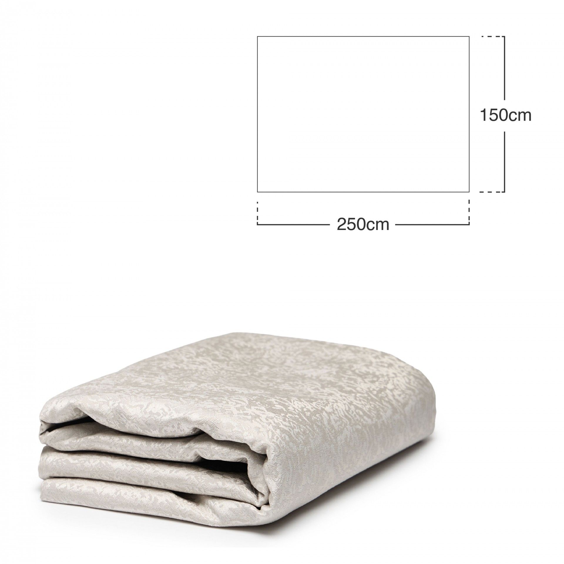 Toalha Mesa Cinza 150X250cm