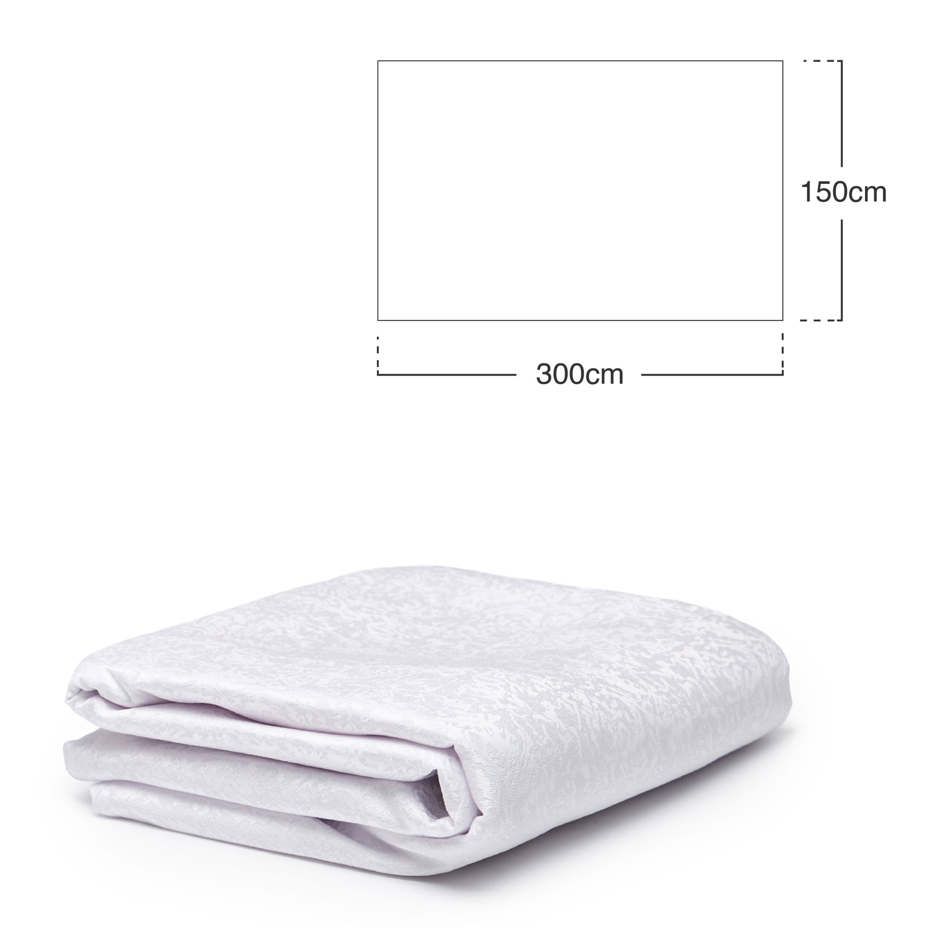 Toalha Mesa Branco 150X300cm