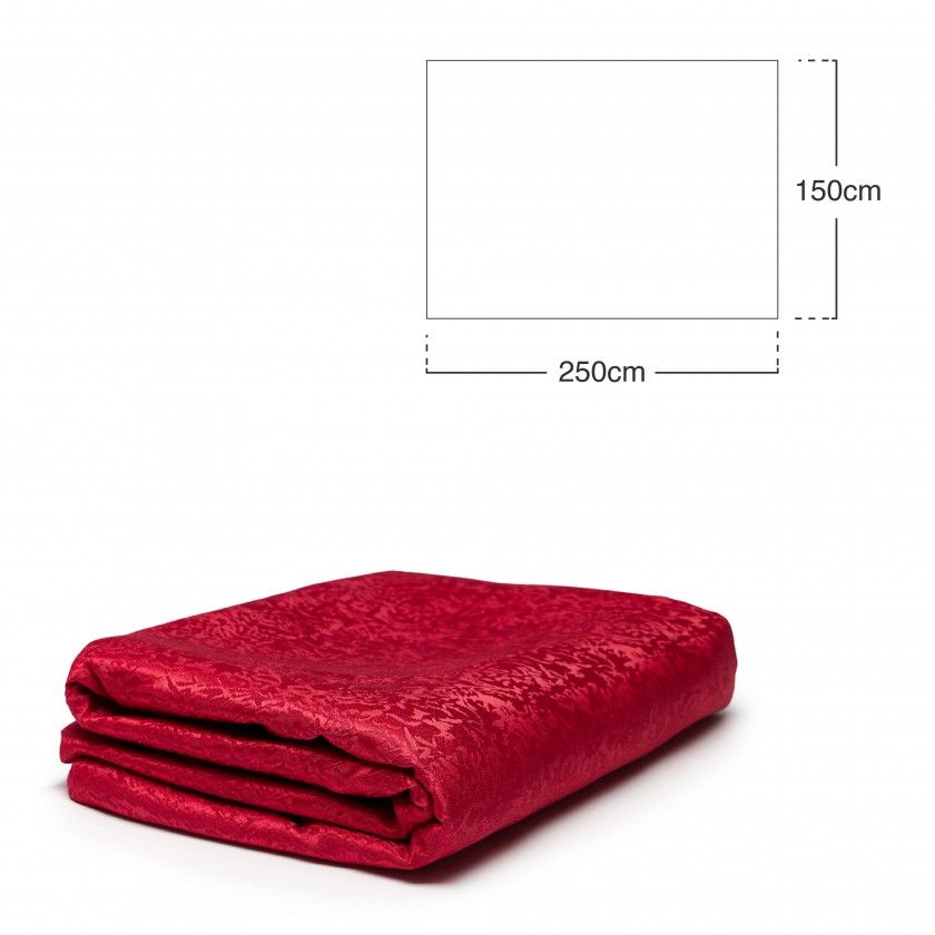 Toalha Mesa Bordo 150X250cm Toalha Mesa Bordo 150X250cm