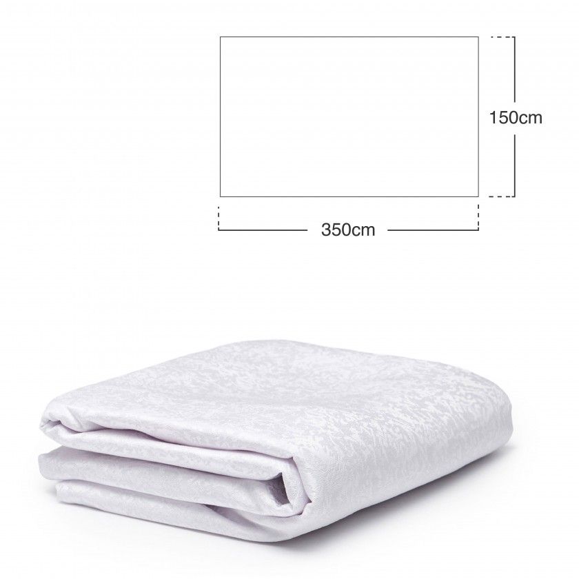 Toalha Mesa Branco 150X350cm Toalha Mesa Branco 150X350cm