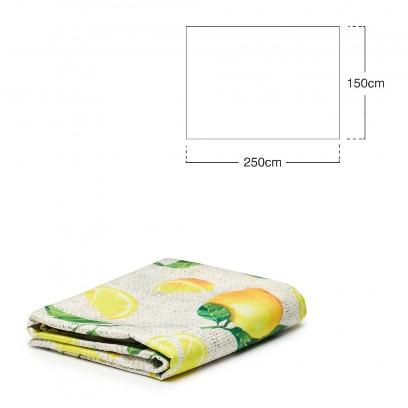 Toalha Anti Mancha Limões 150X250cm Toalha Anti Mancha Limões 150X250cm