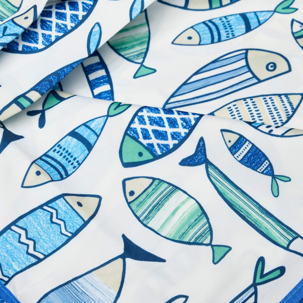Toalha Anti Mancha Peixes 150X250cm