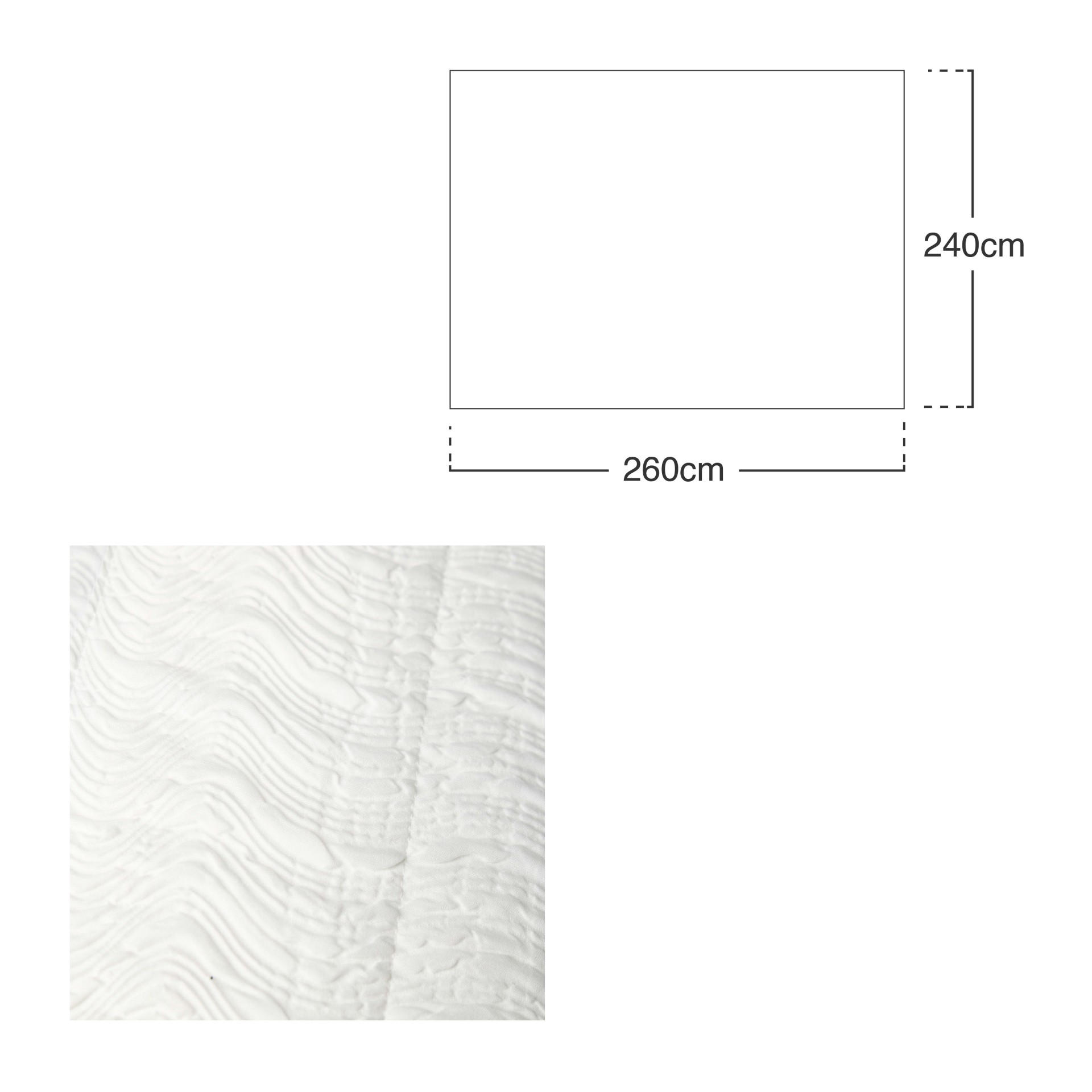Colcha Suzy Branco 240X260cm