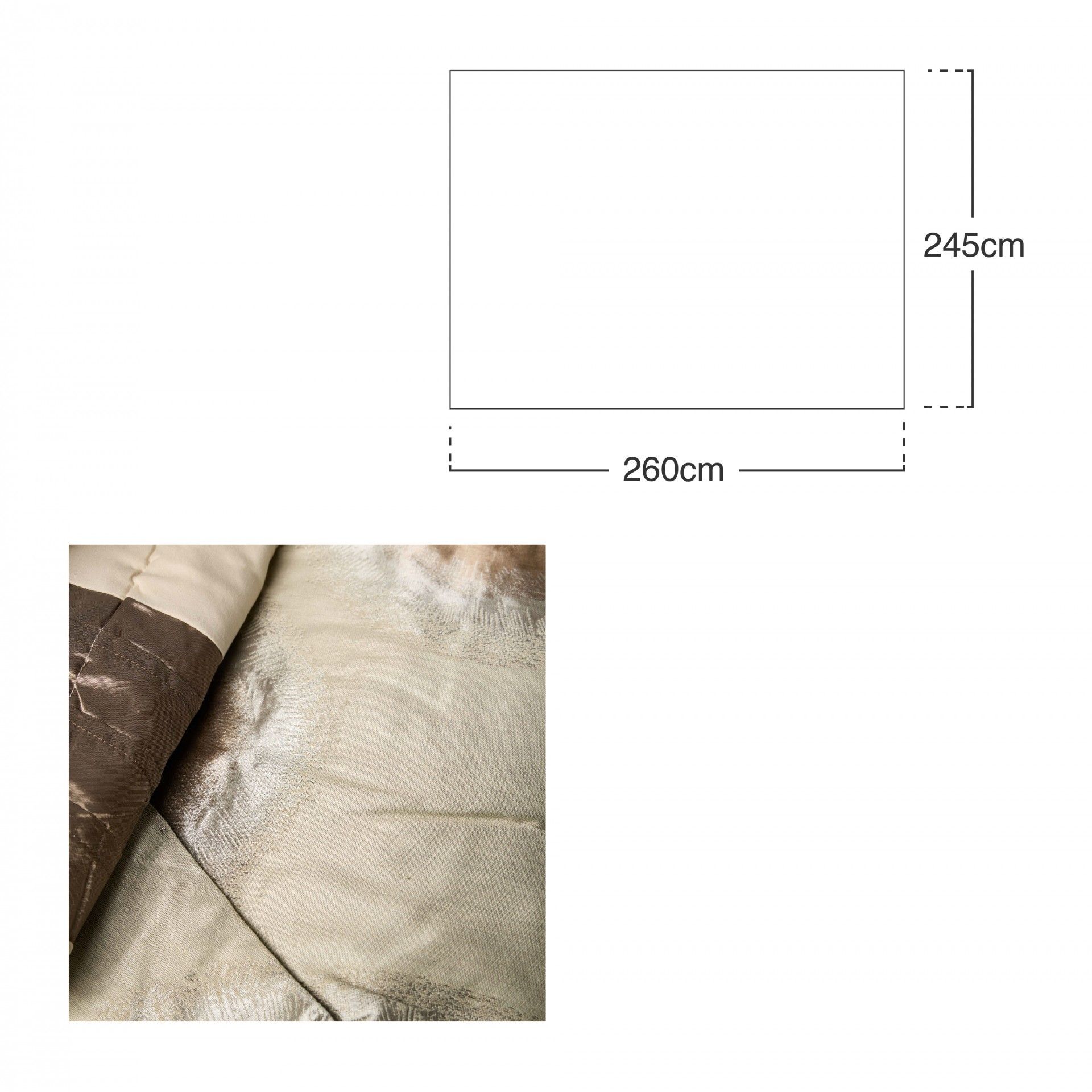 Colcha Princesa Kaky 245X260cm