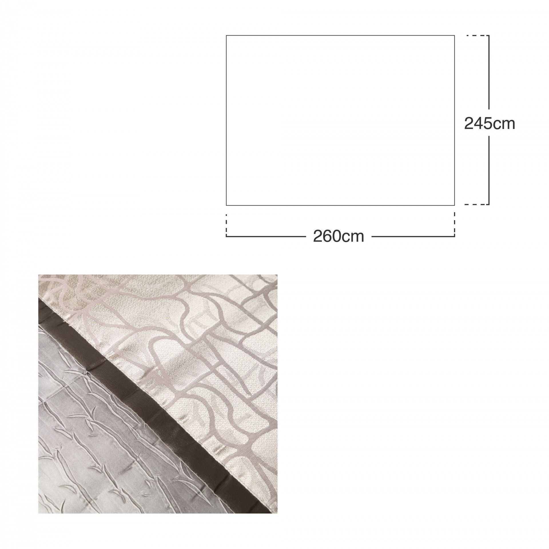 Colcha Candy Cinza 245X260cm
