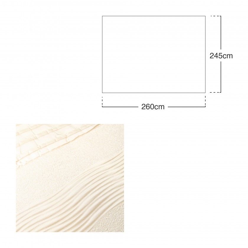 Colcha Siena Branco 245X260cm Colcha Siena Branco 245X260cm