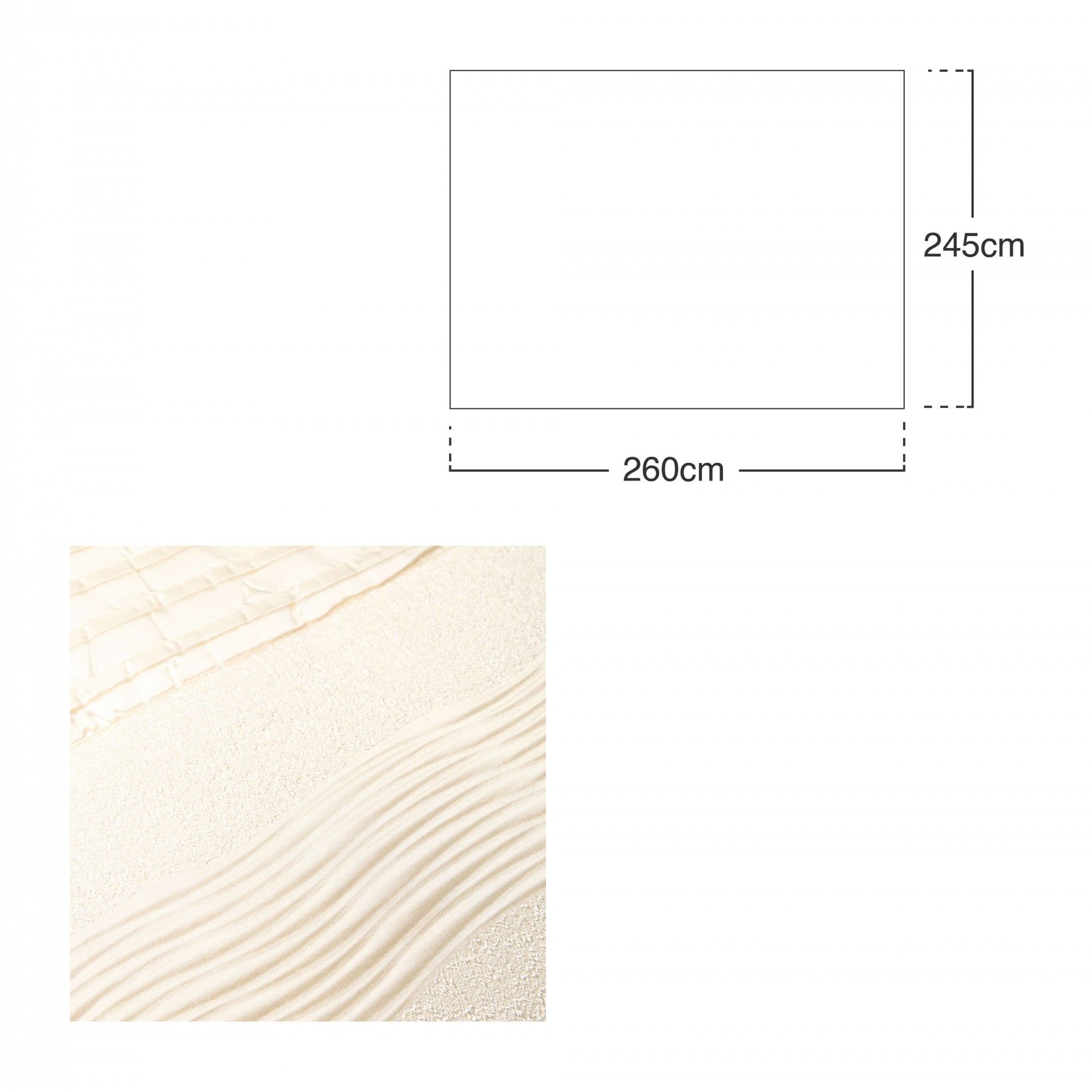 Colcha Siena Branco 245X260cm