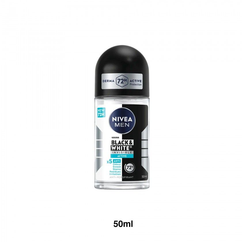 Roll On Nivea Black And White Men 50ml Roll On Nivea Black And White Men 50ml