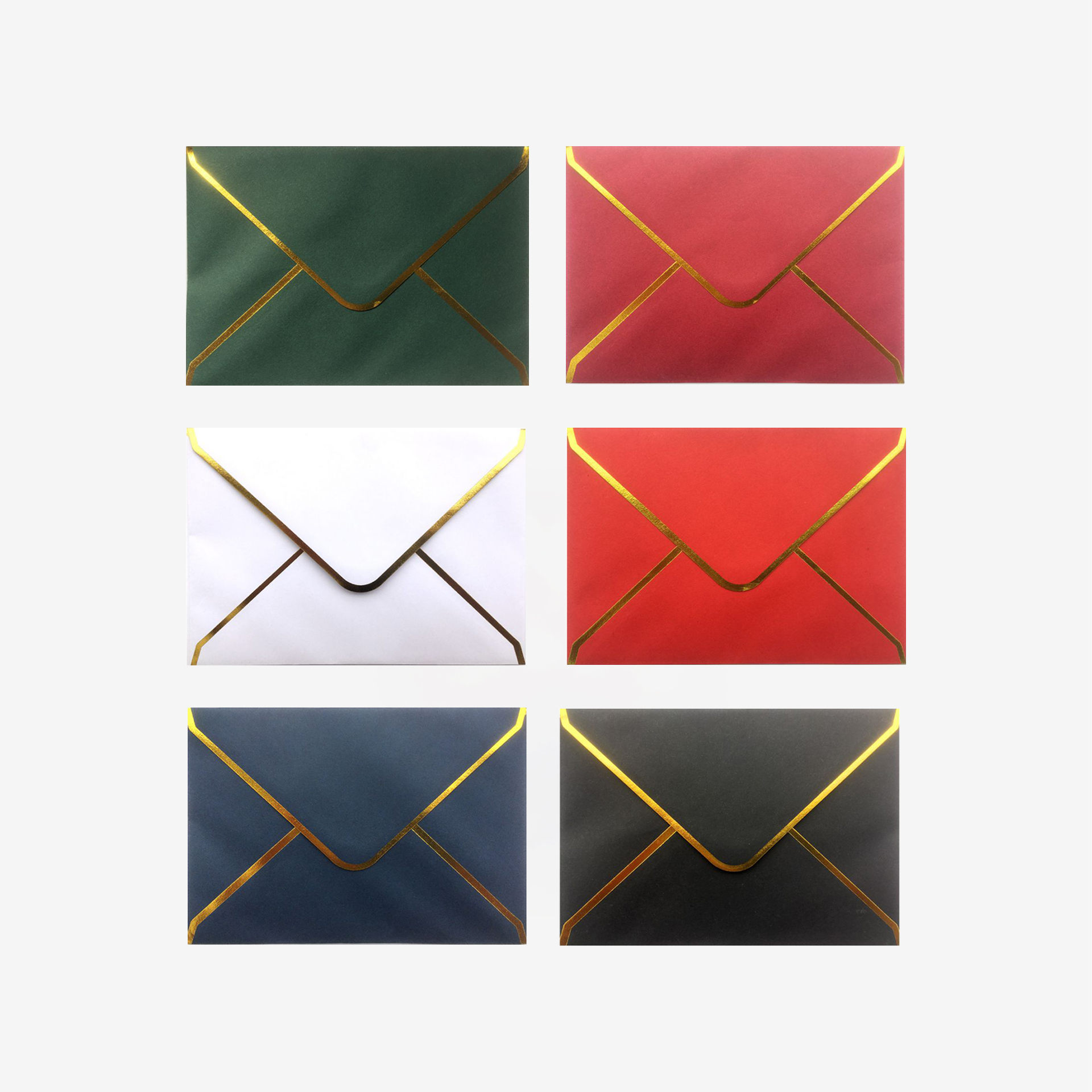 Envelope Borda Dourada 120gr 114X162mm Pack 4
