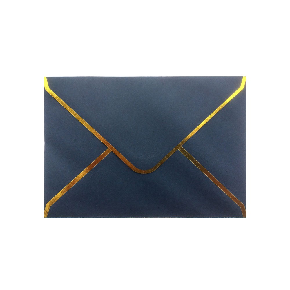 Envelope Borda Dourada 120gr 114X162mm Pack 4