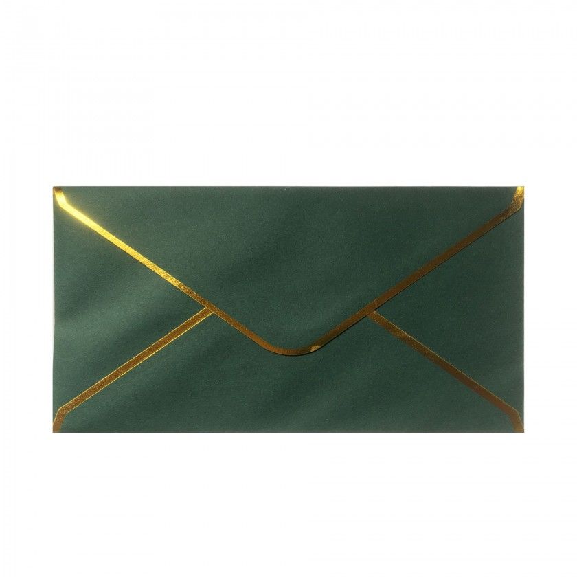Envelope Borda Dourada 90X163mm Pack 5 Envelope Borda Dourada 90X163mm Pack 5