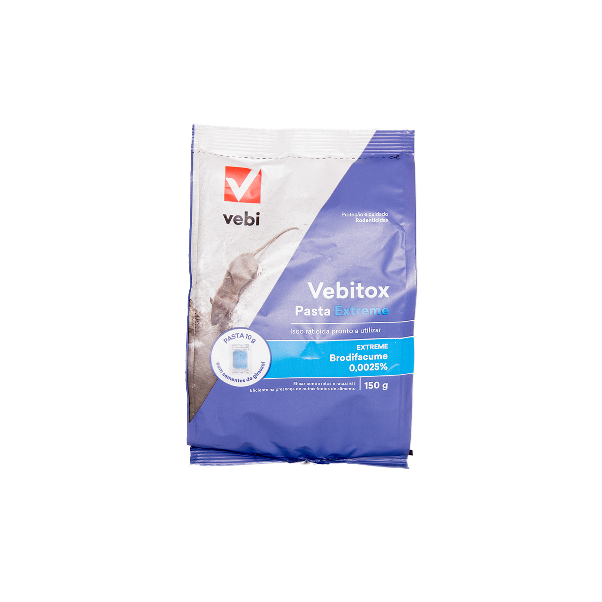 Raticida Vebitox Pasta Extreme Azul 150gr