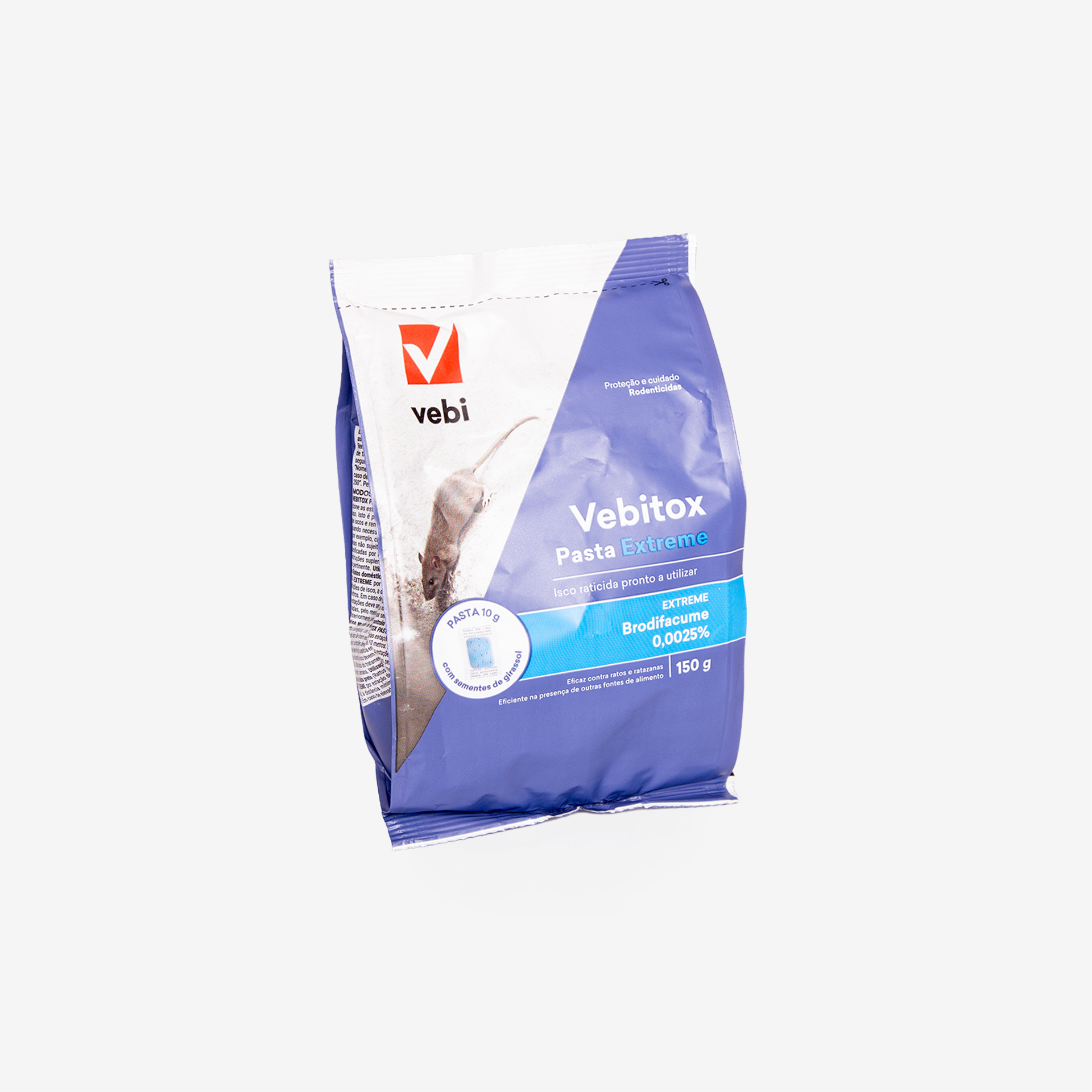 Raticida Vebitox Pasta Extreme Azul 150gr
