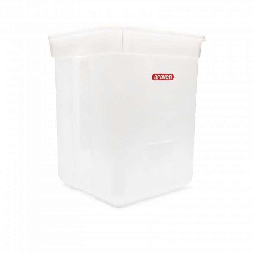Contentor Polietileno com Tampa Quadrado Branco 60L 41.5X41.5X50cm Contentor Polietileno com Tampa Quadrado Branco 60L 41.5X41.5X50cm