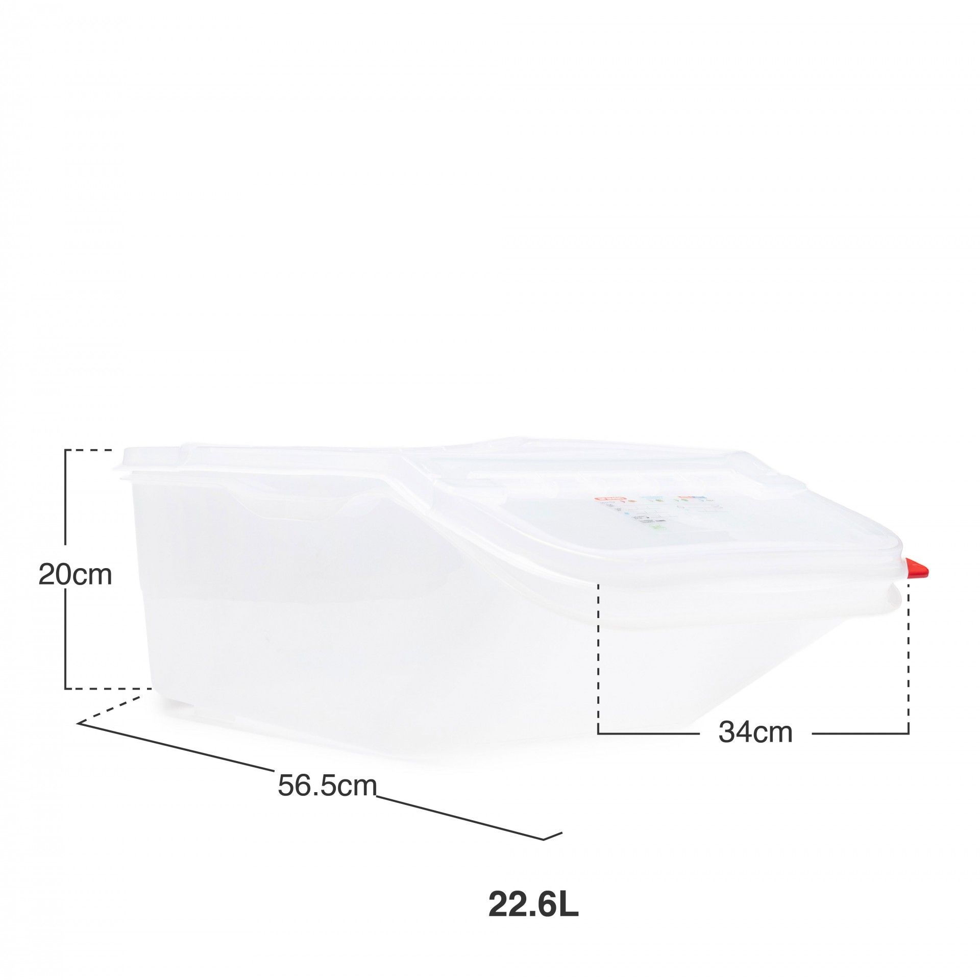 Dispensador Empilhável Abertura Frontal Gn1/1 22.6L 56.5X34X20cm