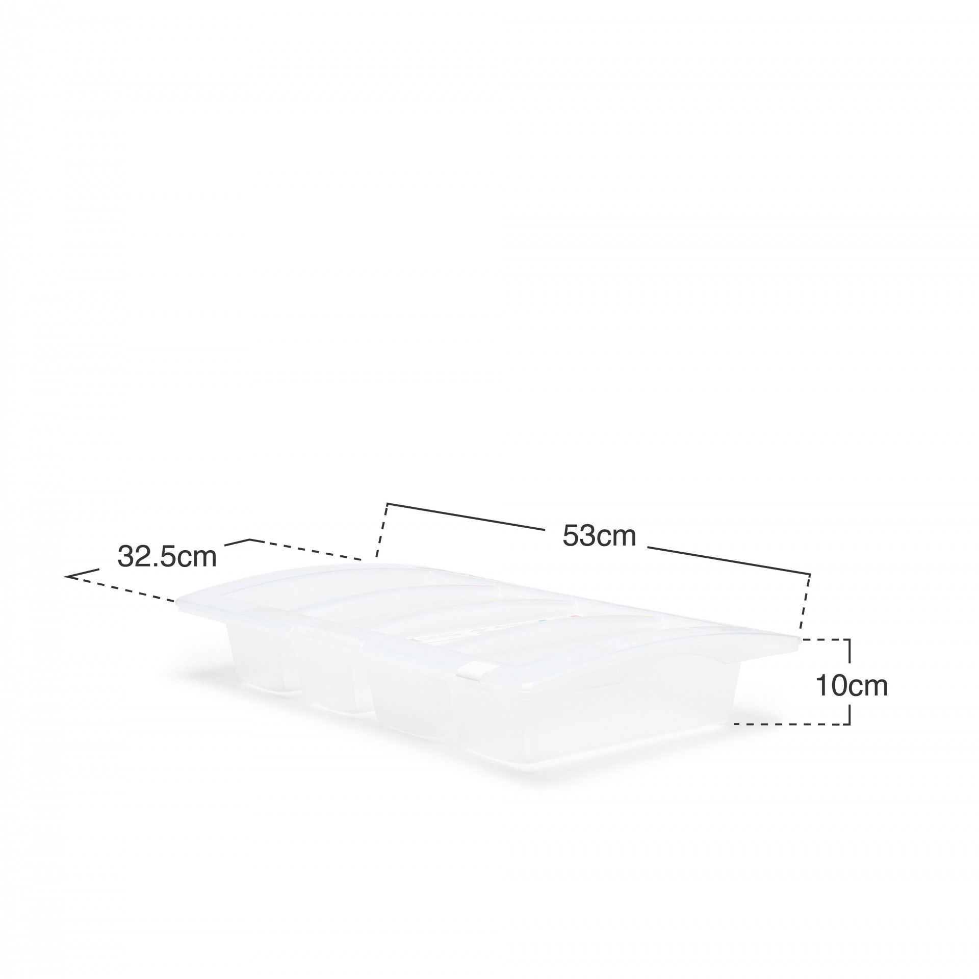 Caixa 4 Divisões com Tampa Gn1/1 53X32.5cm