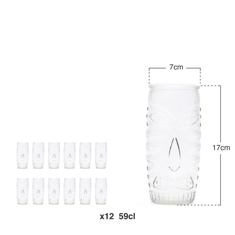 Copo Cocktail Tiki 59cl Pack 12