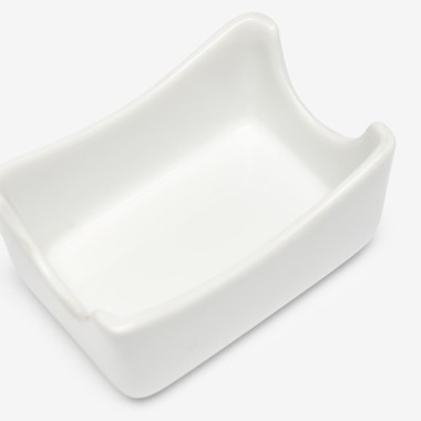Açucareiro Porcelana Ming Branco 7X11X5.5cm
