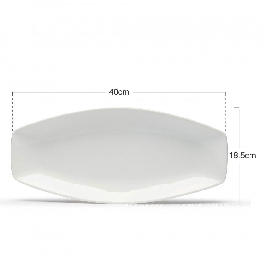 Travessa Porcelana Kayuko Branco Travessa Porcelana Kayuko Branco
