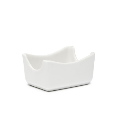 Açucareiro Porcelana Ming Branco 7X11X5.5cm
