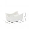 Açucareiro Porcelana Ming Branco 7X11X5.5cm Açucareiro Porcelana Ming Branco 7X11X5.5cm