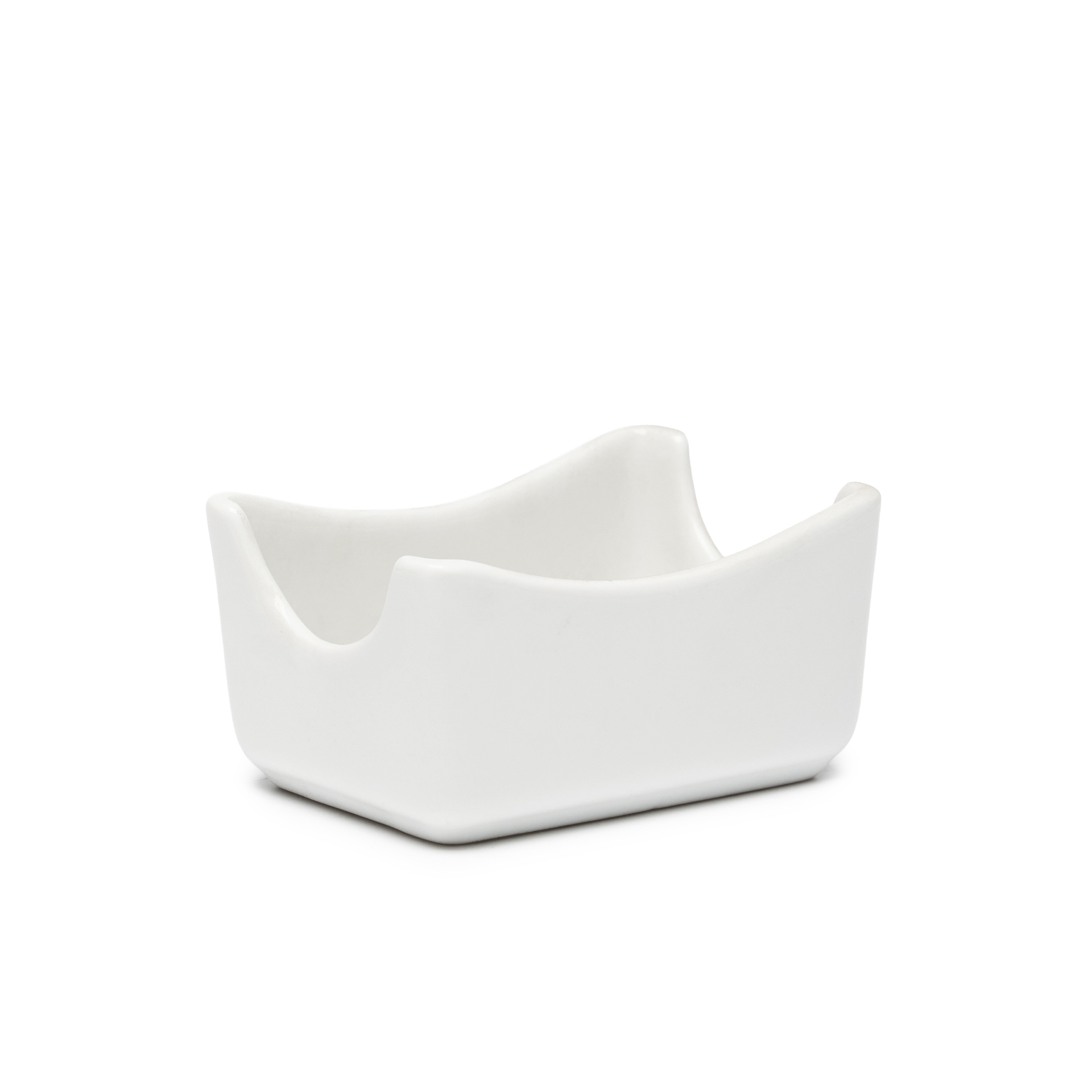 Açucareiro Porcelana Ming Branco 7X11X5.5cm