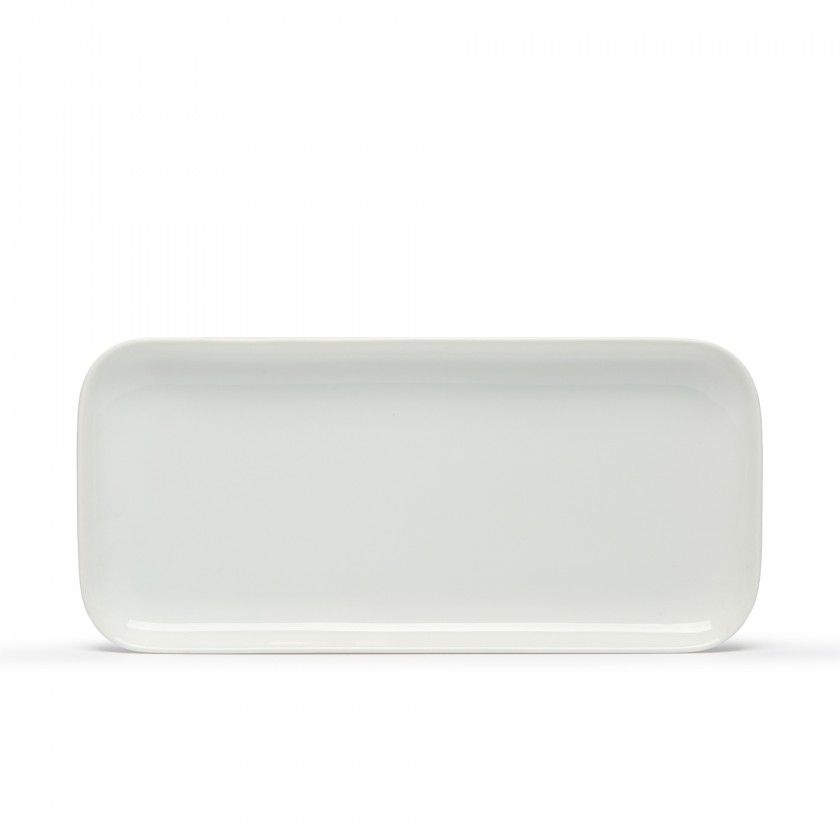 Travessa Porcelana Degustacion Branco 32X14.5X1.5cm Travessa Porcelana Degustacion Branco 32X14.5X1.5cm