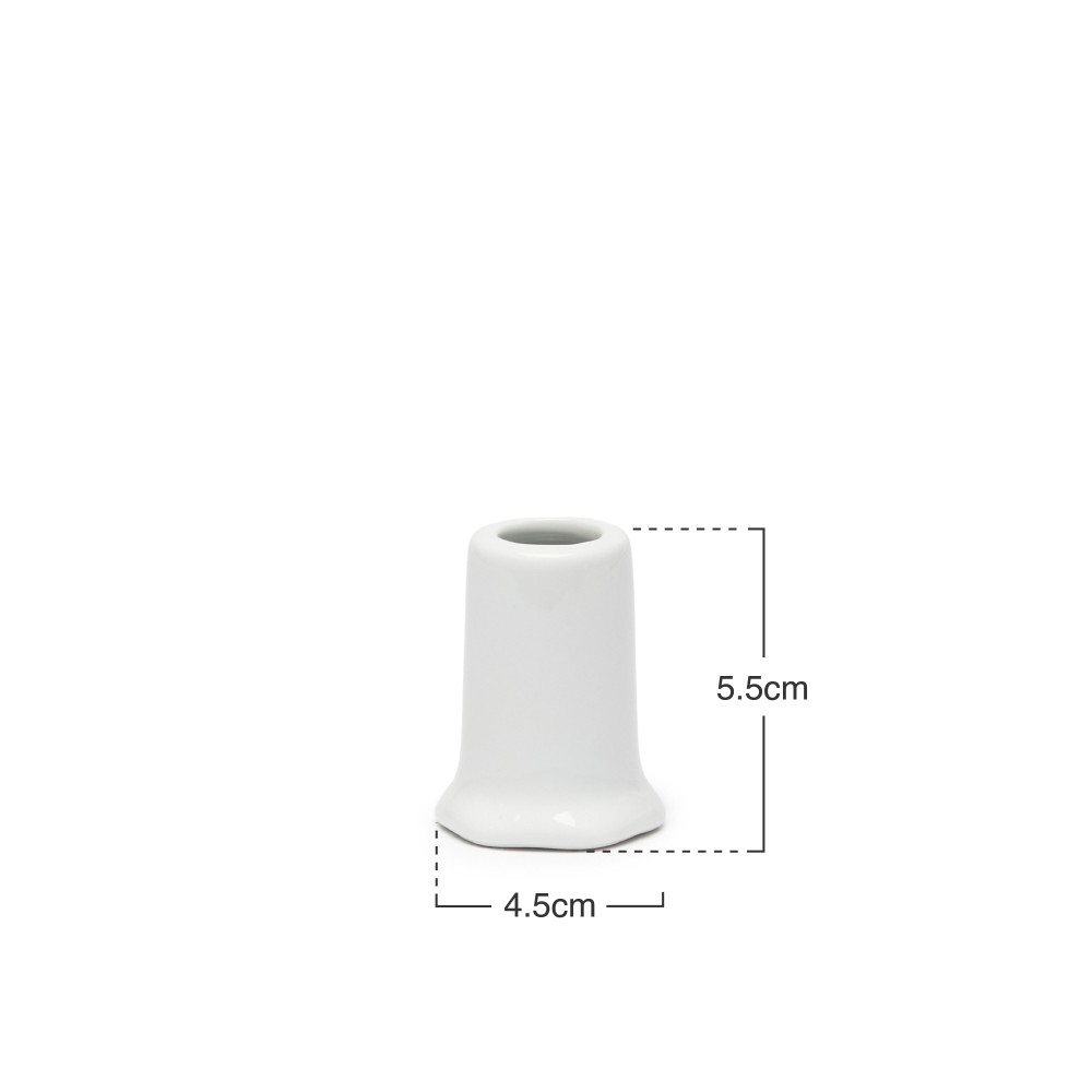 Paliteiro Porcelana Simple Branco 4.5X5.5cm