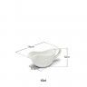 Taça para Molho Porcelana Salsera Branco 10cl 14X5.5X5cm Taça para Molho Porcelana Salsera Branco 10cl 14X5.5X5cm