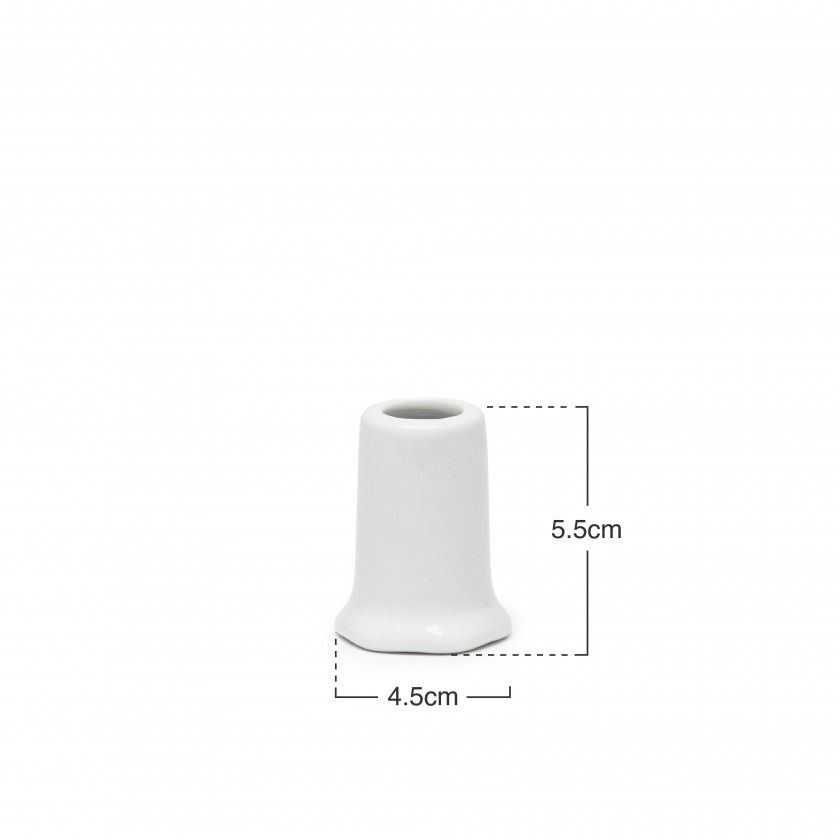 Paliteiro Porcelana Simple Branco 4.5X5.5cm Paliteiro Porcelana Simple Branco 4.5X5.5cm