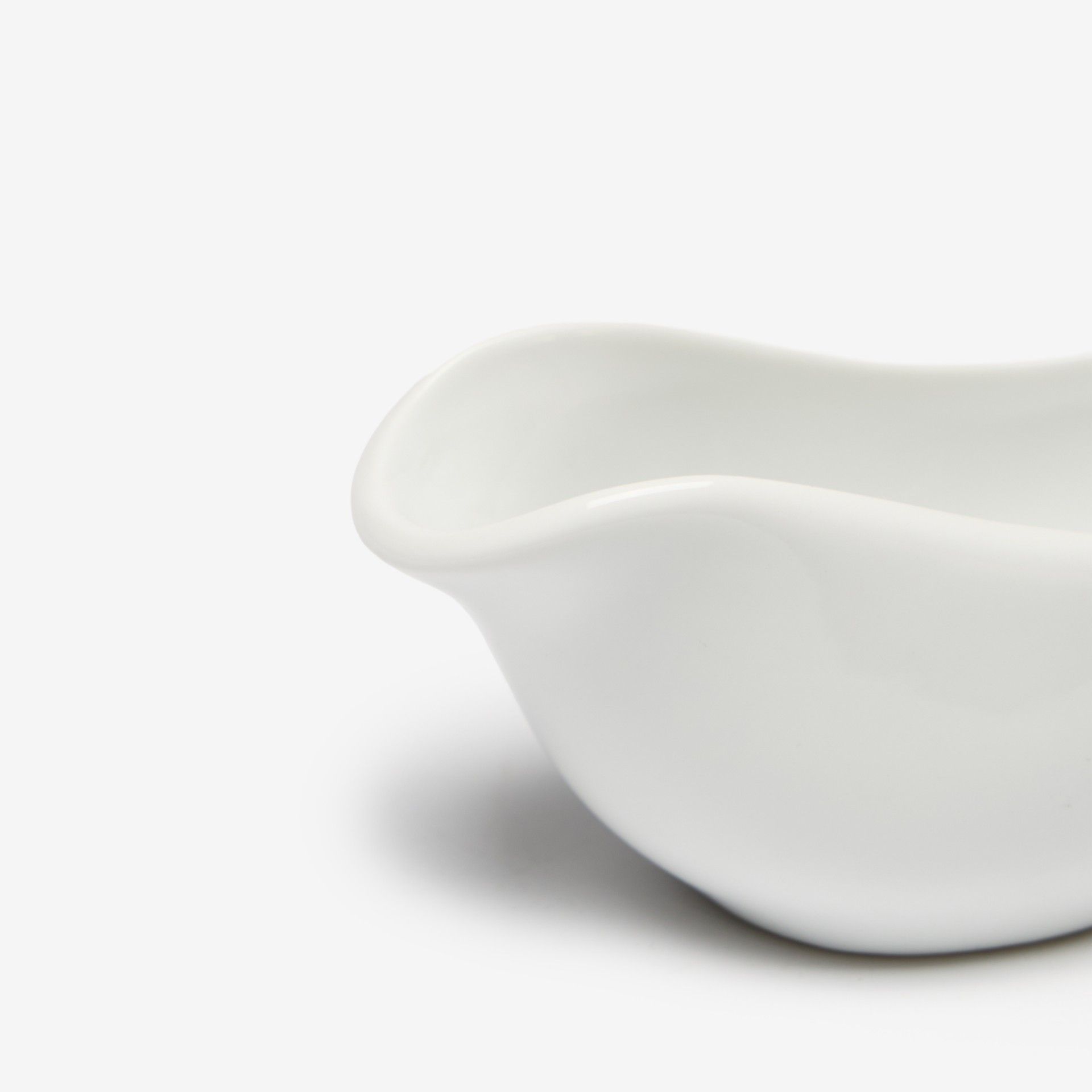 Taça para Molho Porcelana Salsera Branco 10cl 14X5.5X5cm