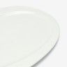 Prato Porcelana Four + 3 Taças Branco 34X28X2cm Prato Porcelana Four + 3 Taças Branco 34X28X2cm
