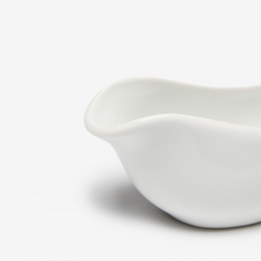 Taça para Molho Porcelana Salsera Branco 10cl 14X5.5X5cm Taça para Molho Porcelana Salsera Branco 10cl 14X5.5X5cm