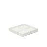 Prato 4 Compartimentos Porcelana Quadrado Branco 18.5X18.5X2cm Prato 4 Compartimentos Porcelana Quadrado Branco 18.5X18.5X2cm