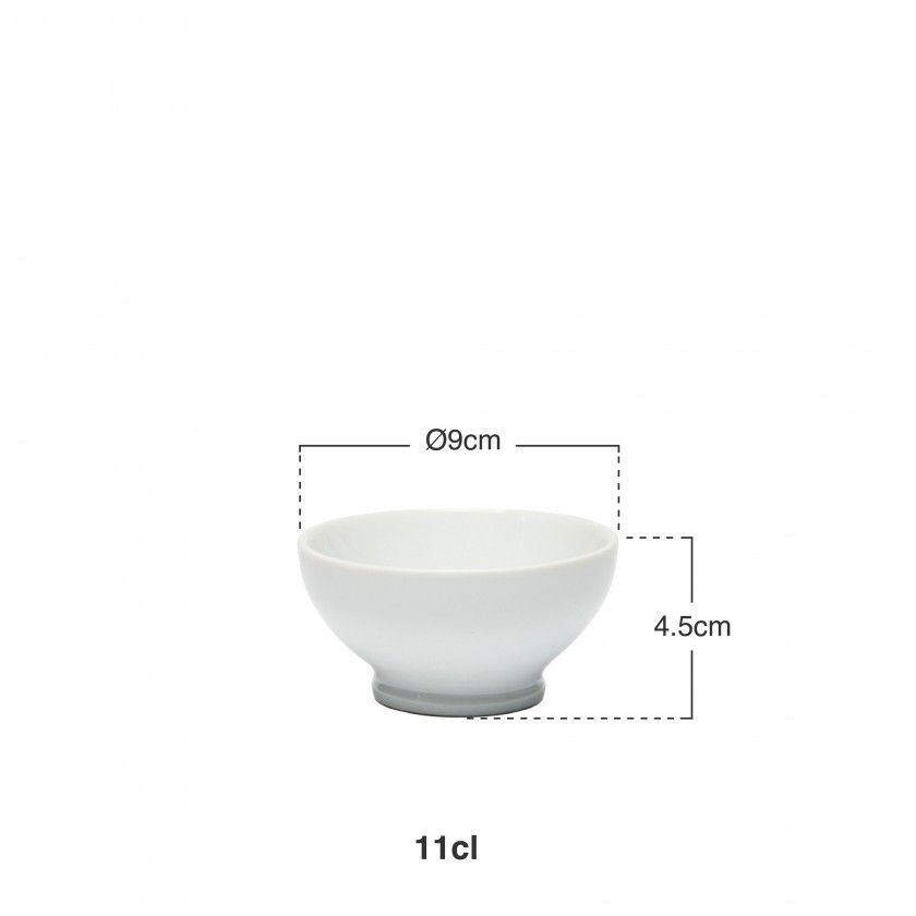 Tigela com Pé Porcelana Foot Branco Tigela com Pé Porcelana Foot Branco